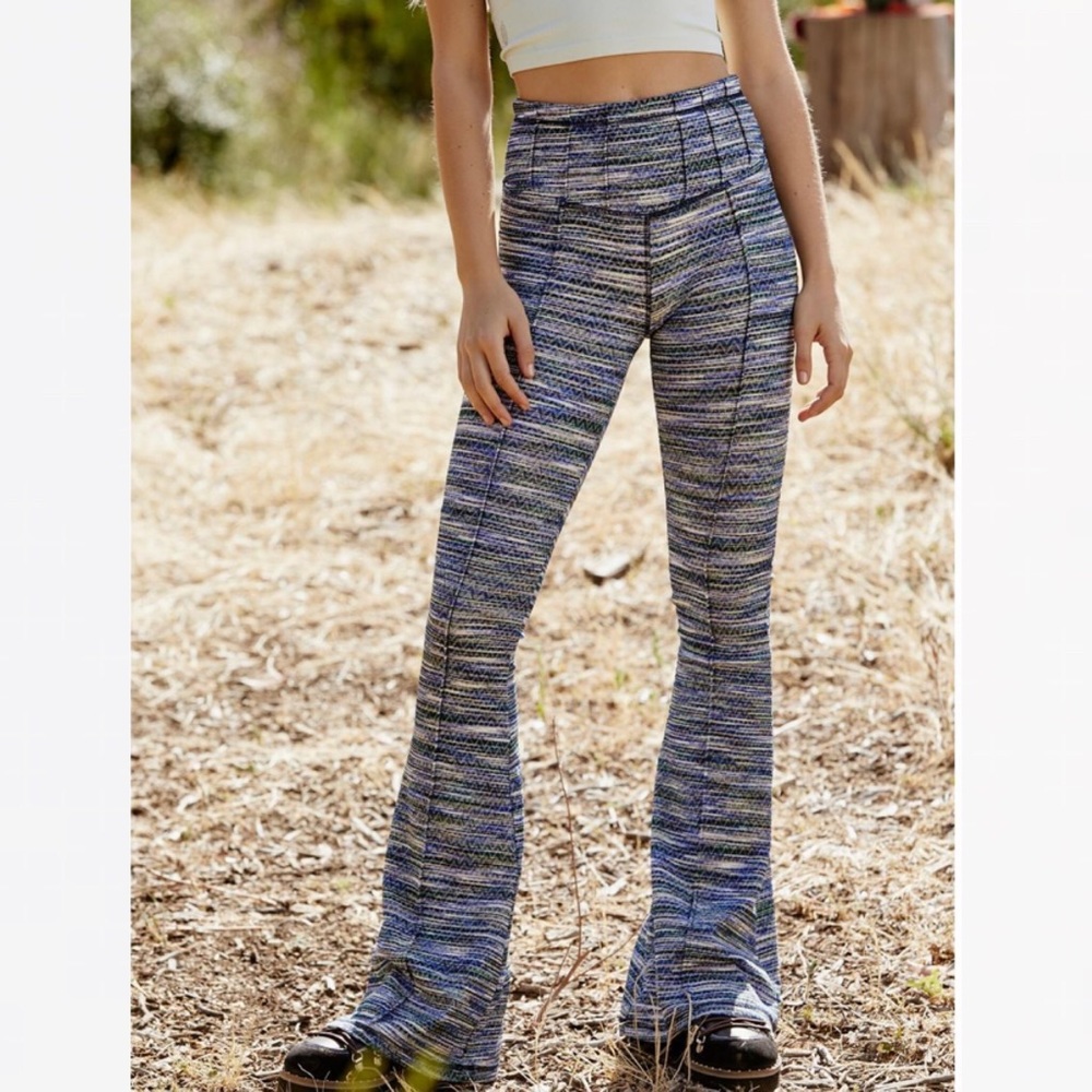 FP MOVEMENT on it flare indigo blue pants